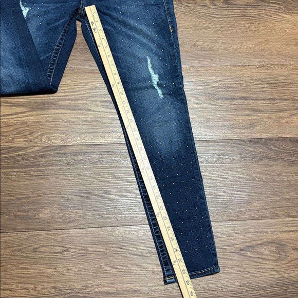 True Religion Women's Studded Skinny Jeans - Dark Blue - Picture 9 of 11